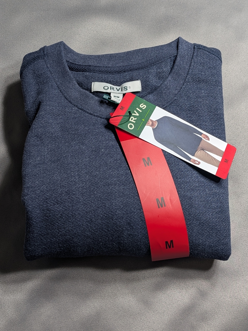 Orvis Men's Navy Crewneck Sweater
